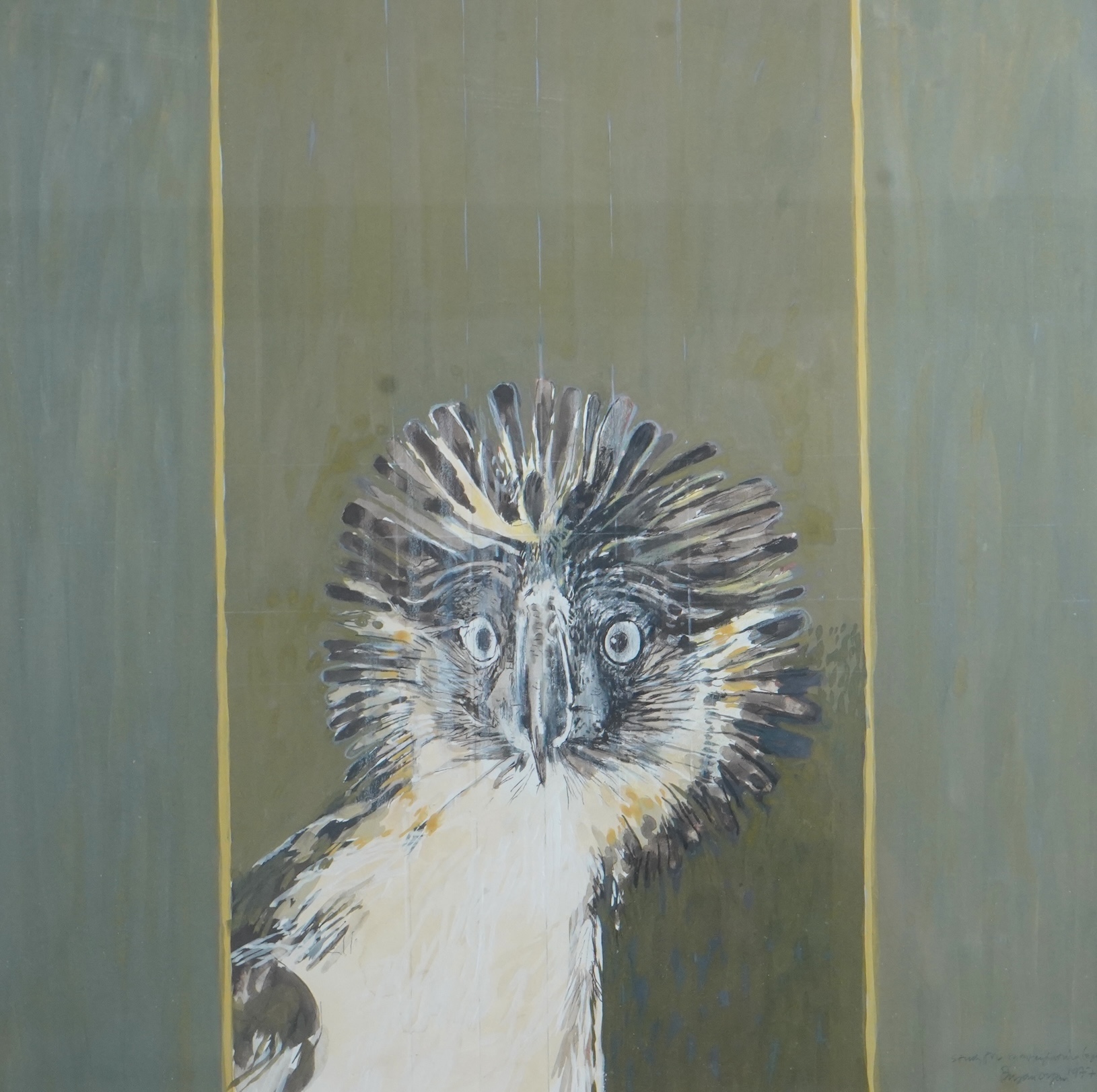 Bryan Organ, b. 1935, 'Study for the Monkey-Eating Eagle'